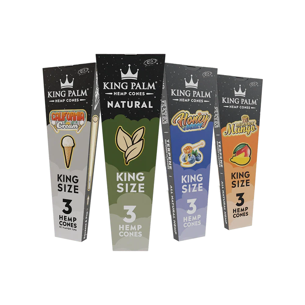 King Palm - Hemp Cones - King Size - 3pk - 30ct