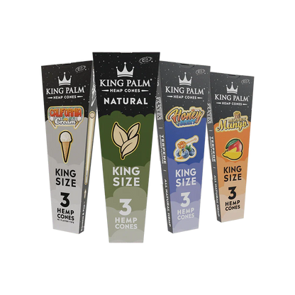 King Palm - Hemp Cones - King Size - 3pk - 30ct