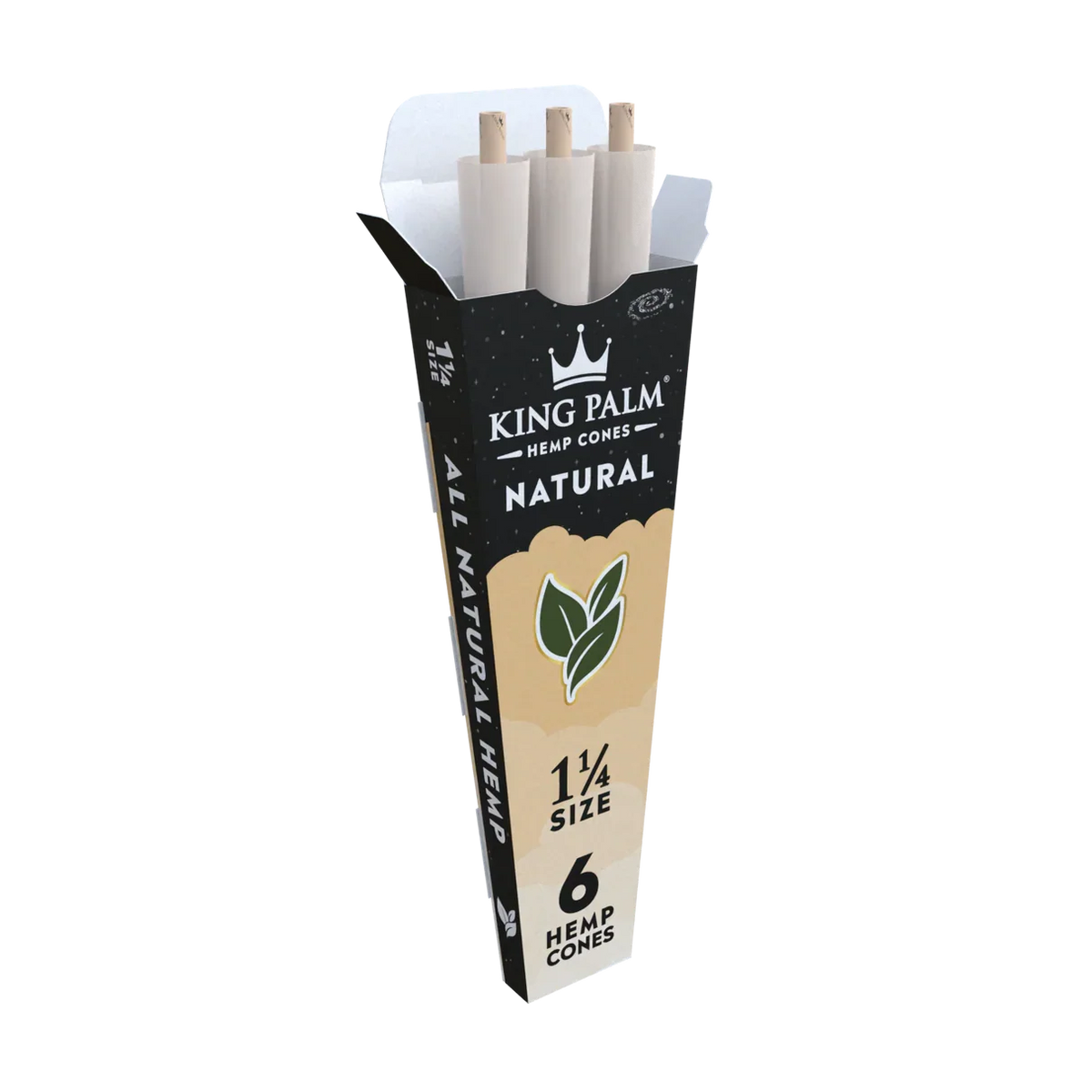 King Palm - Hemp Cones - 1 1/4 - 6pk - 30ct