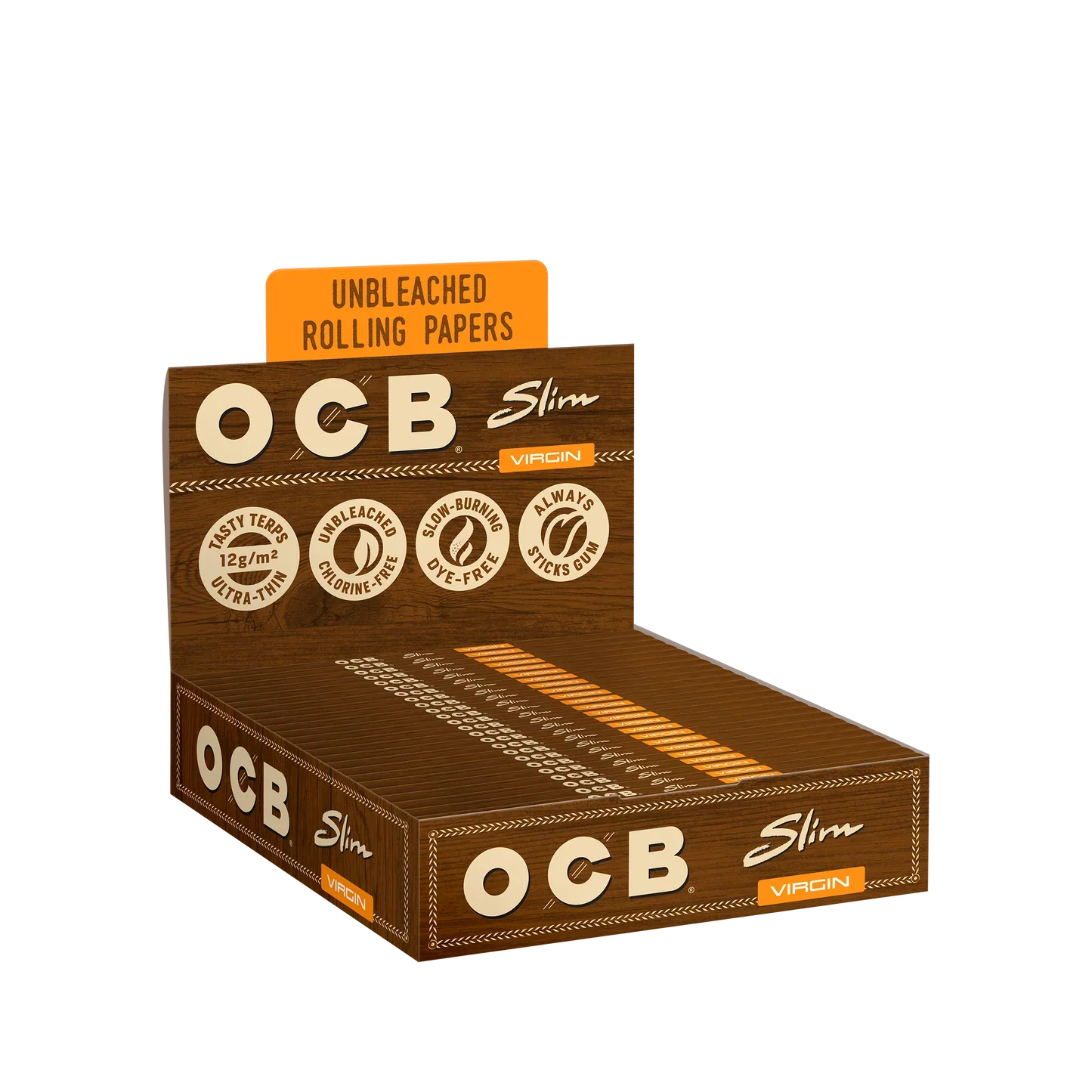 OCB - Papers - Virgin Slim Unbleached - 32pk - 24ct