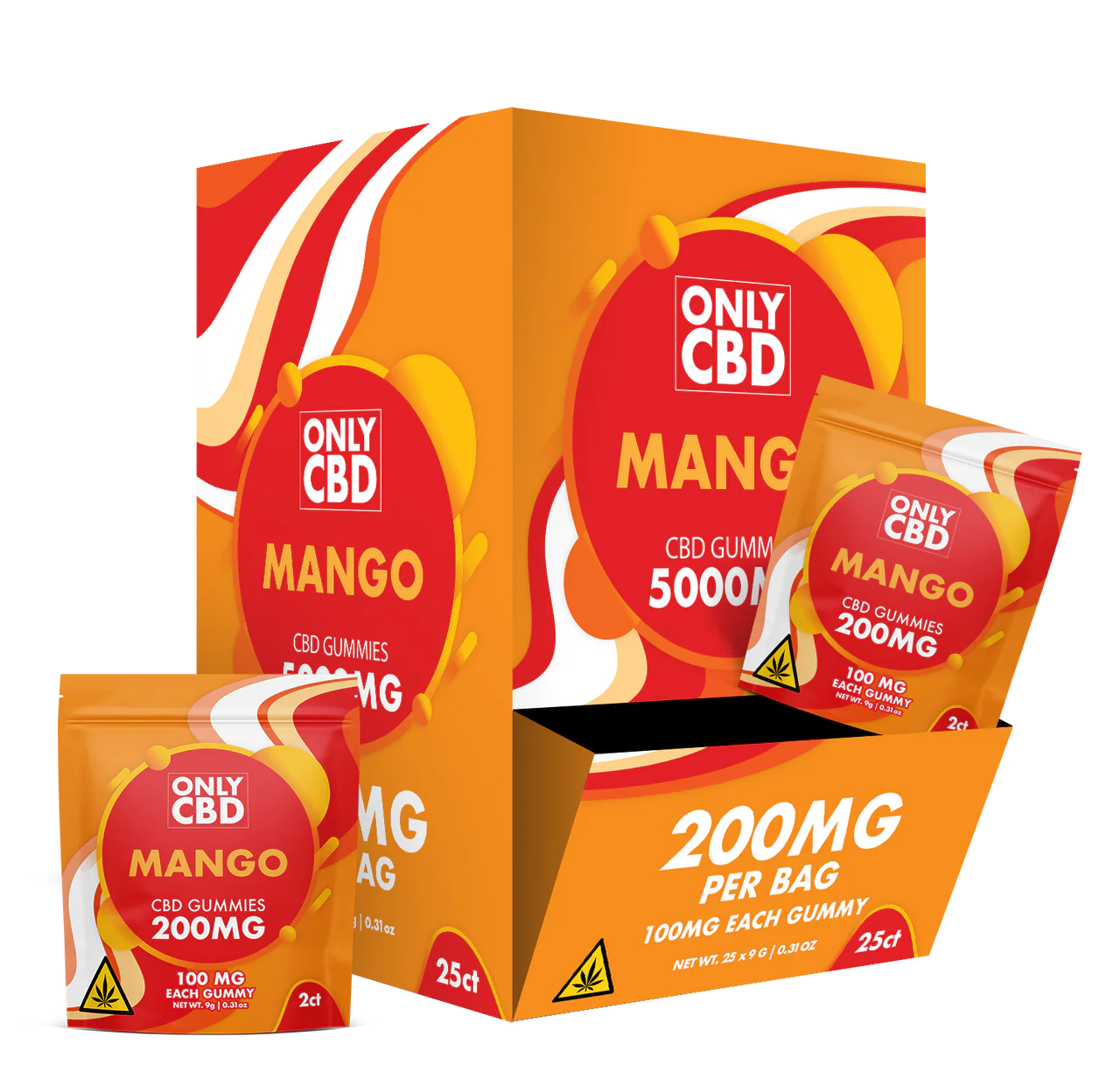 Only CBD - 100mg CBD Gummies - 2pk - 25ct