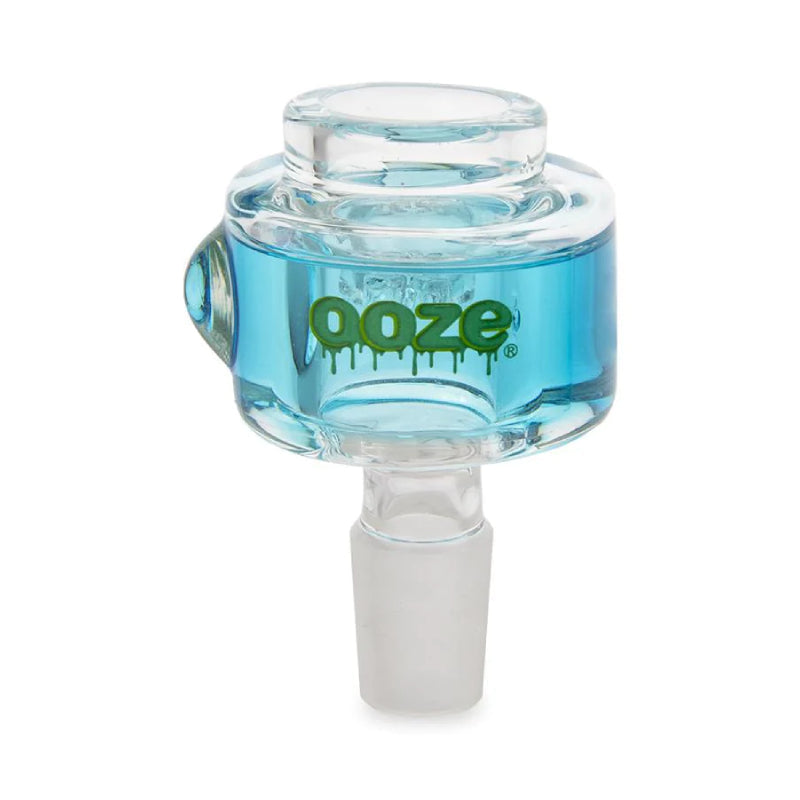 Ooze Glyco Glass Bowl - Aqua Teal