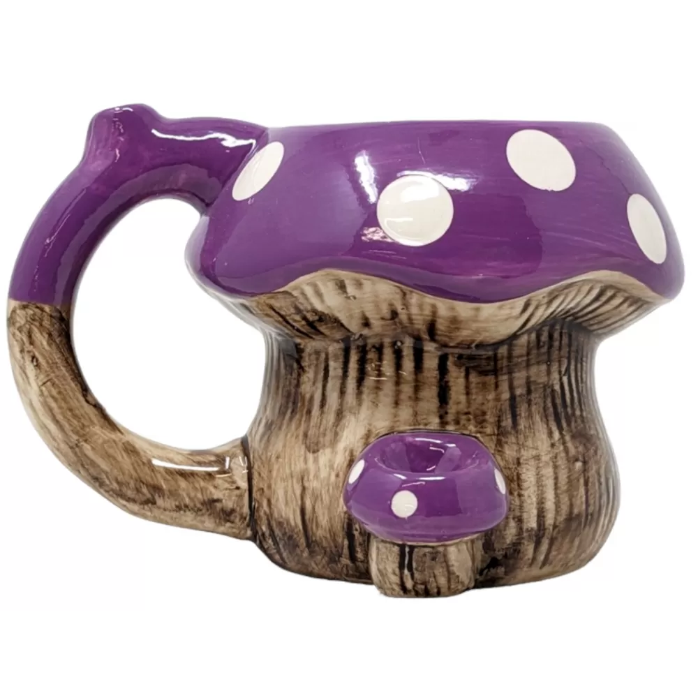 High Point Mug Pipe - Purple Mushroom
