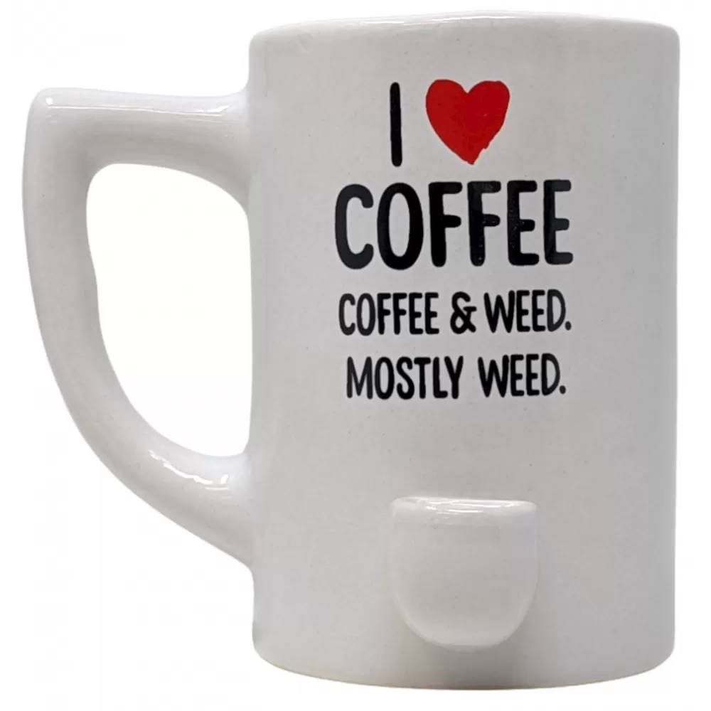 High Point Mug Pipe - White Coffee & Weed