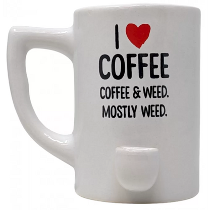 High Point Mug Pipe - White Coffee & Weed