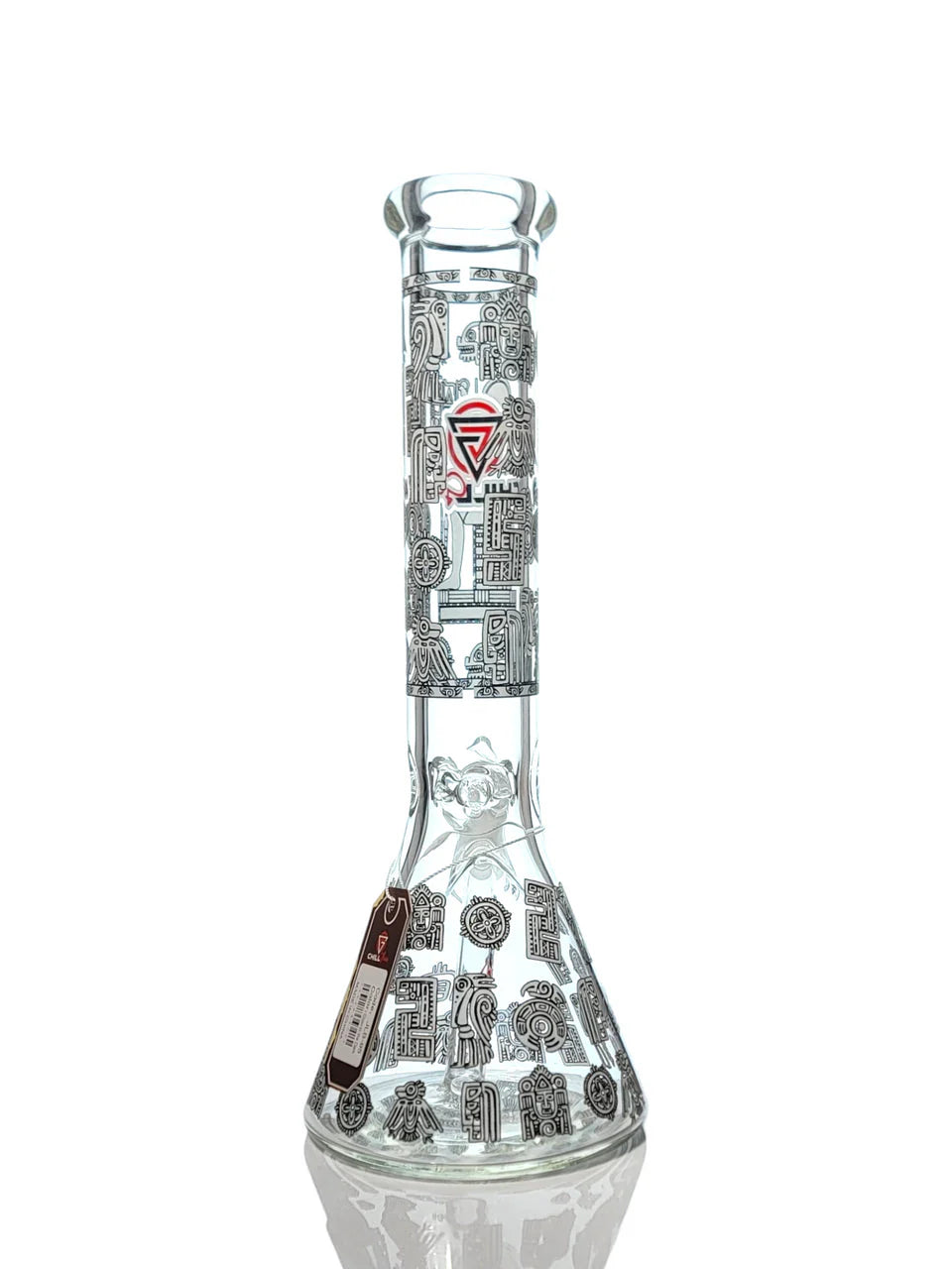 Chill Glass 14" Glow in The Dark Egyptian Design Beaker Water Pipe