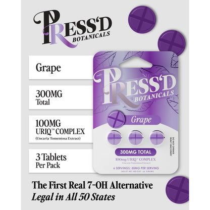Press'd 100mg Uriq Tabs (3pk) - 10ct