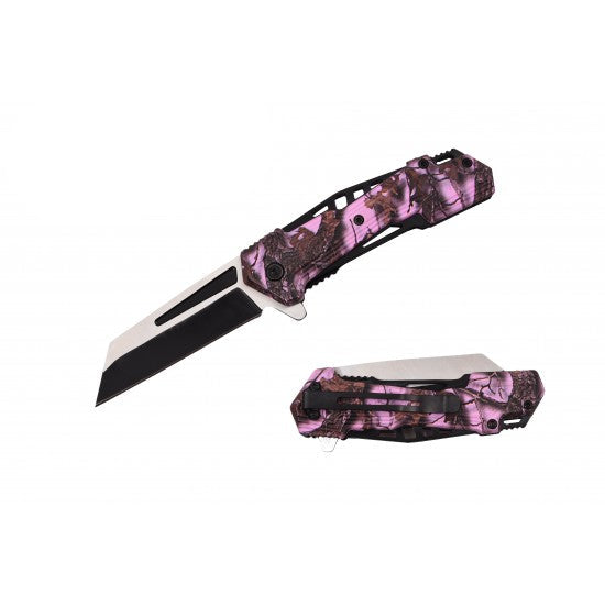 Razor Tactical - Flip Knife - Pink Camo