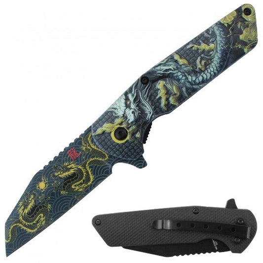 Razor Tactical - Dragon 3D Printed 4.5" Premium Flip Knife