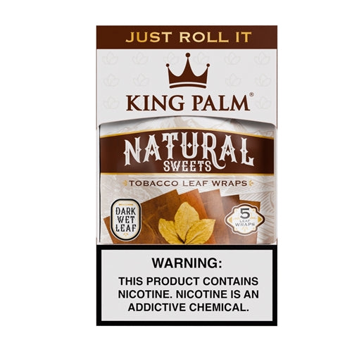 King Palm - Tobacco Leaf Wraps - 5pk - 8ct
