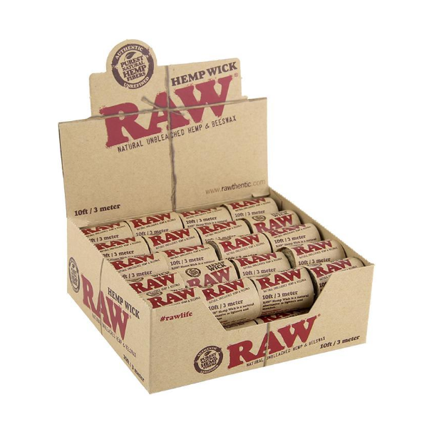 Raw Hempwick Ball - 10ft - 40ct