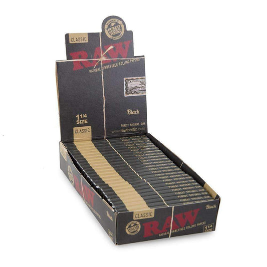 Raw - Papers - Black - 1 1/4 - 50pk - 24ct