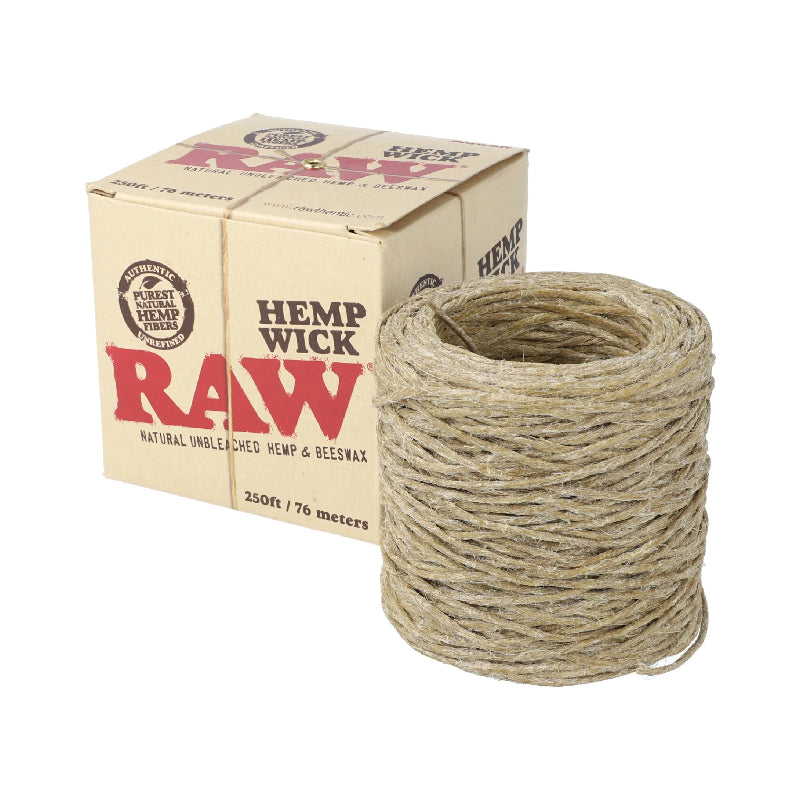 Raw Hempwick Ball - 10ft - 40ct