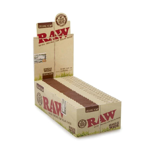 Raw - Papers - Organic - Single Wide - 100pk - 25ct