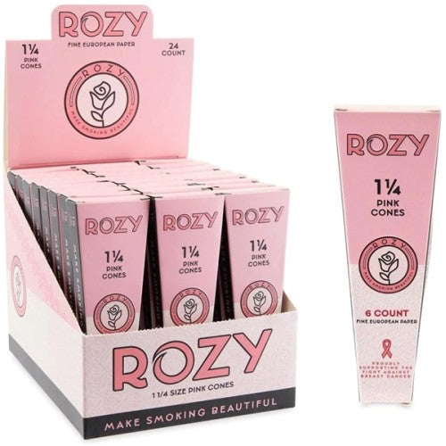 Rozy Pink Cones 1 1/4 - 6pk - 24ct