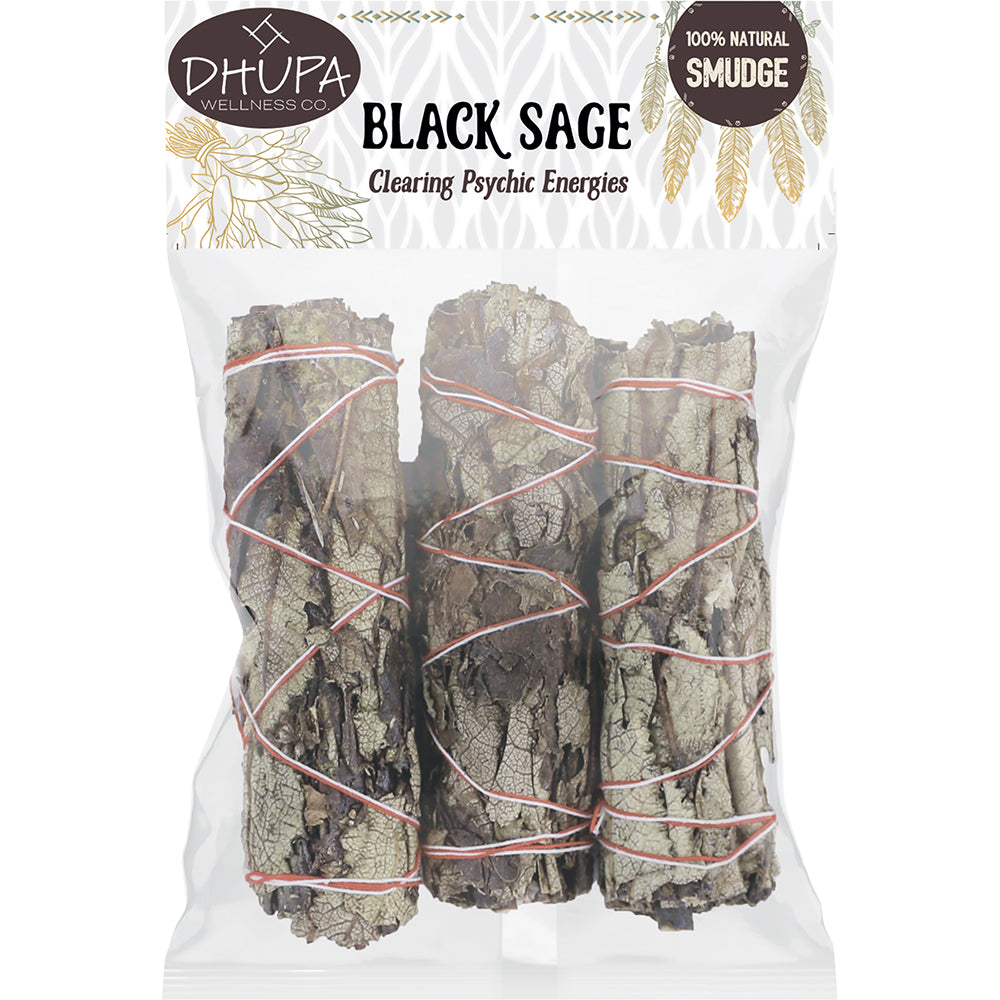 Smudge Kit - 4" Sage - 3ct [ SAGE1BK ] +
