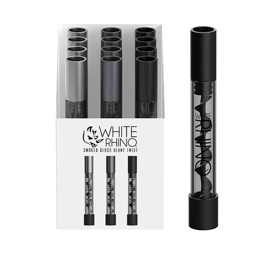 White Rhino - Blunt - 12ct - Glass Twist Smoked
