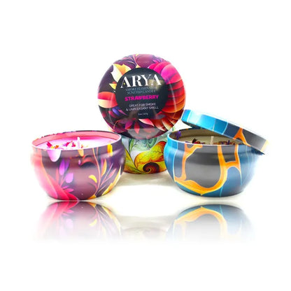 Arya Smoke Odor Eliminator Candle Display - Assorted - 12ct