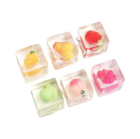 Squish Toy - 12ct - Fruit Clear