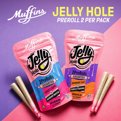 Muffins - 4.20G Jelly Hole THC-P Pre-Rolls - 2pk - 10ct