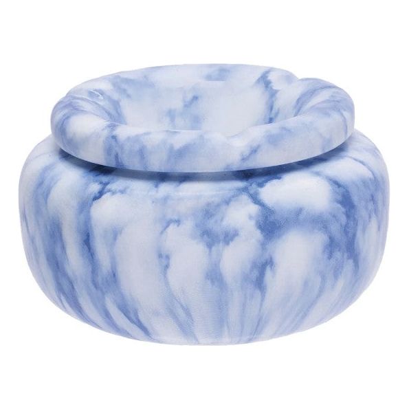 Fujima Ashtray - Moroccan Ceramic - Marble Blue - 5"