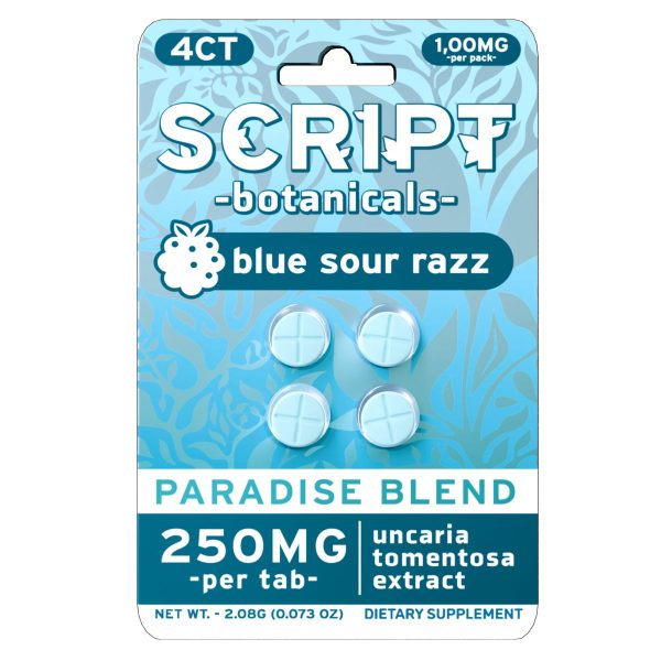 Script - 250mg Botanical Tablets - 4pk - 6ct