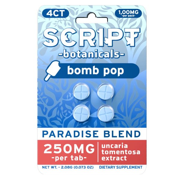 Script - 250mg Botanical Tablets - 4pk - 6ct