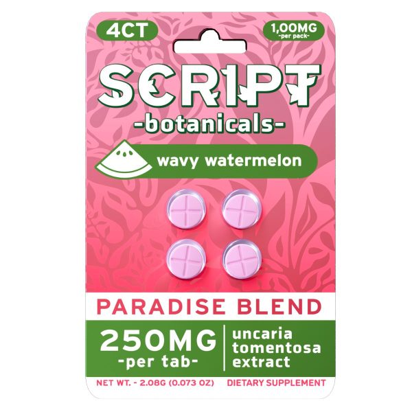 Script - 250mg Botanical Tablets - 4pk - 6ct