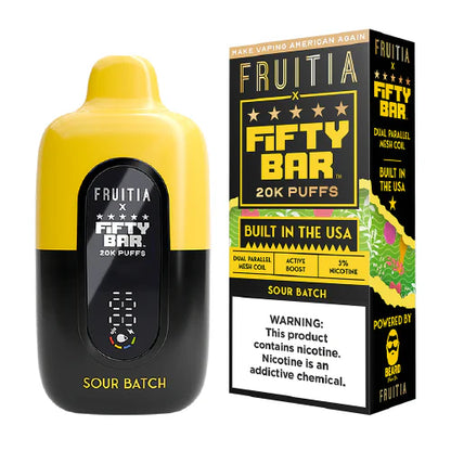 Fifty Bar x Fruitia 20k - 18ml - 5ct +