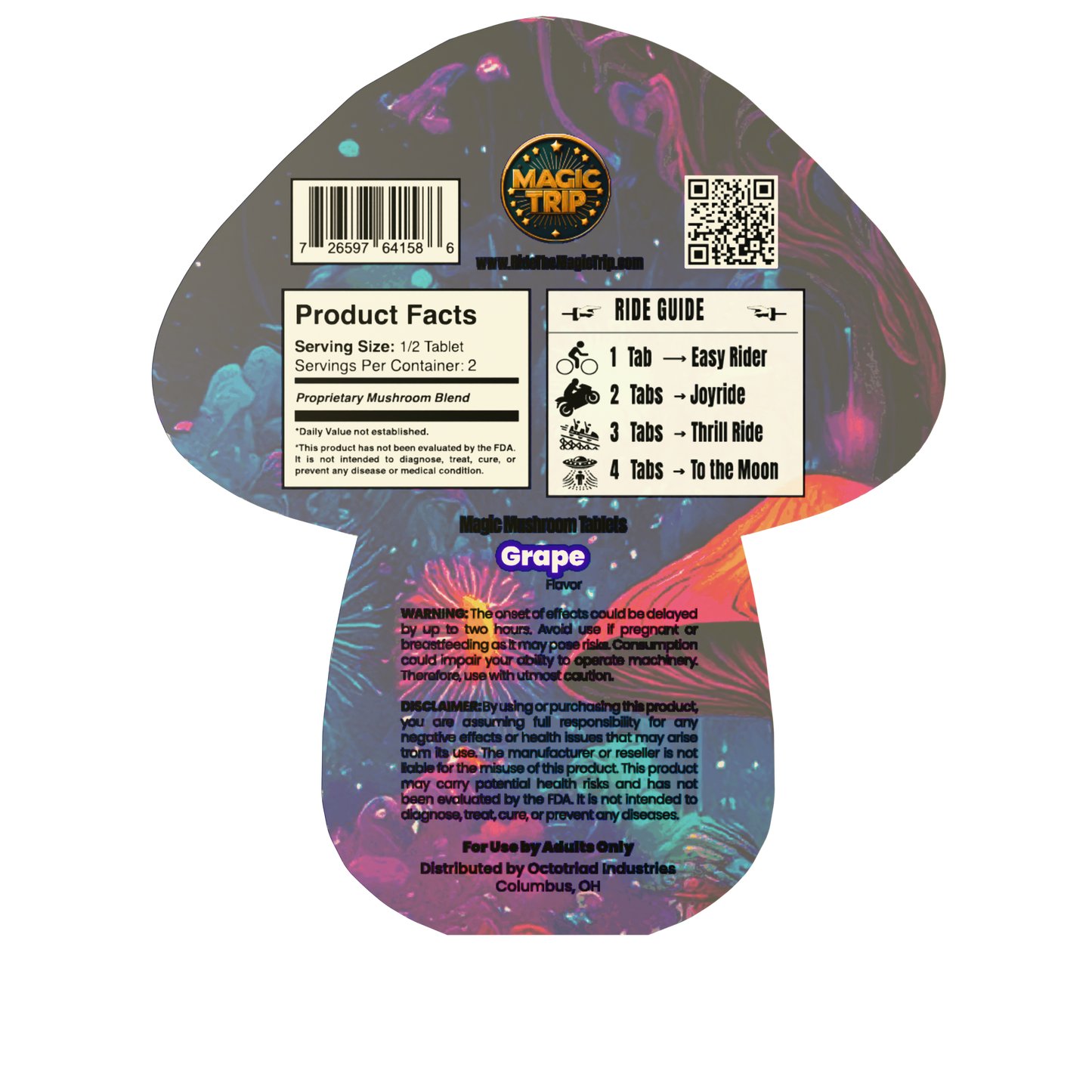Magic Trip - 10mg Mushroom Tabs - 4pk - 10ct