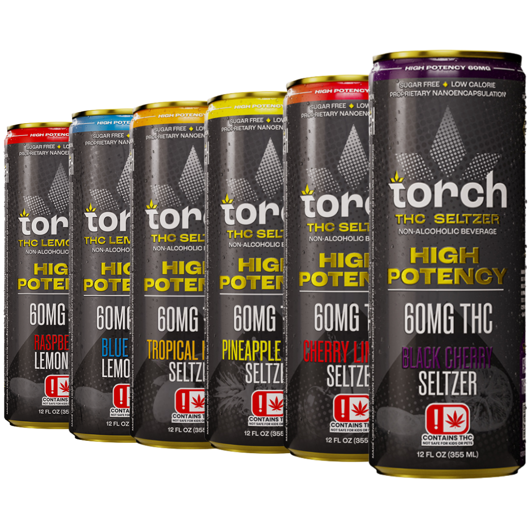 Torch High Potency 60mg D9 Seltzer - 12oz - 4ct