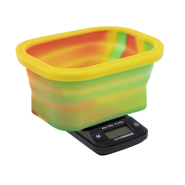 Truweigh Mini Crimson Scale Collapsible Bowl - 100g x 0.01g