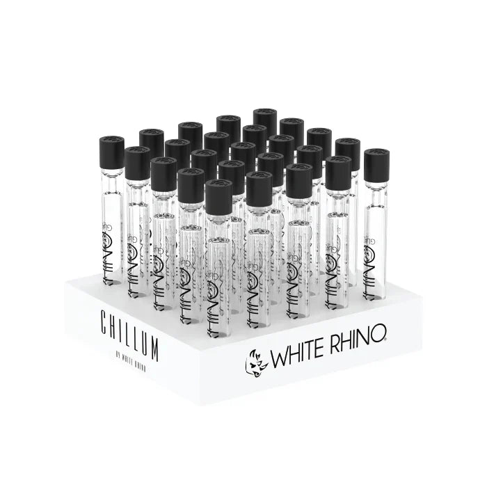 White Rhino - Glass - Chillum - 25ct Display*