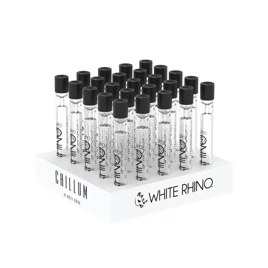 White Rhino - Glass - Chillum - 25ct Display*