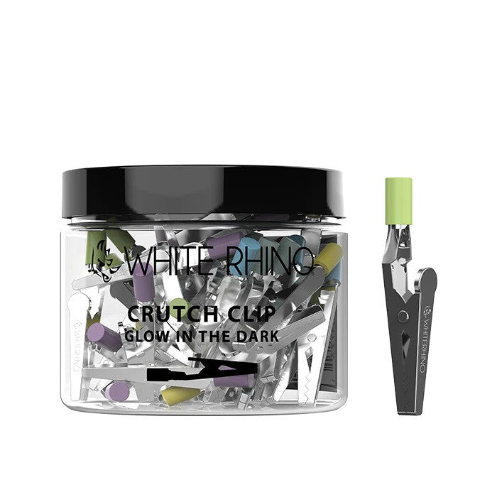 White Rhino - Crutch Clip - 50ct - Glow in the Dark