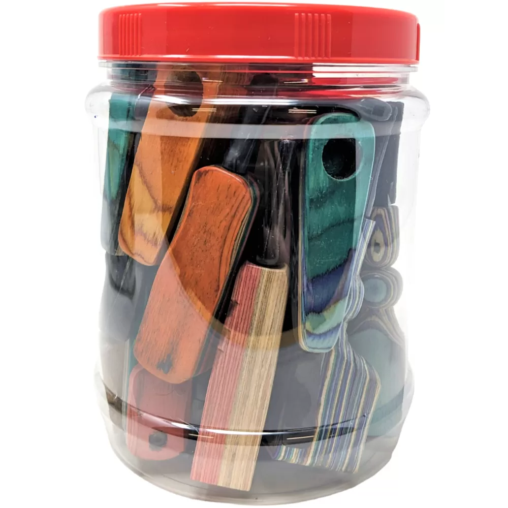 Wood Pipes - Multi Color Styles - 25ct