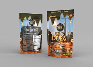 Magic Trip Mushroom Dubai Cones - Chocolate Pistachio | 8pk - 10ct