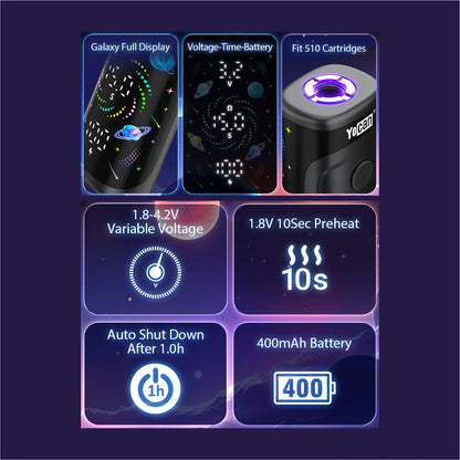 Yocan Kodo Star 510 Battery - Asst - 15ct
