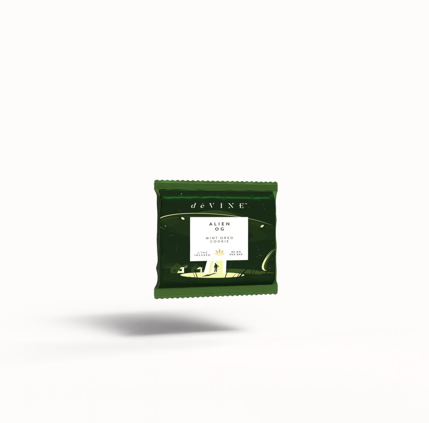 Cannabis Confection Mini- Alien OG  4 serving bar - 80mg