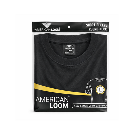 Crew Neck T-Shirt - Black - 6ct