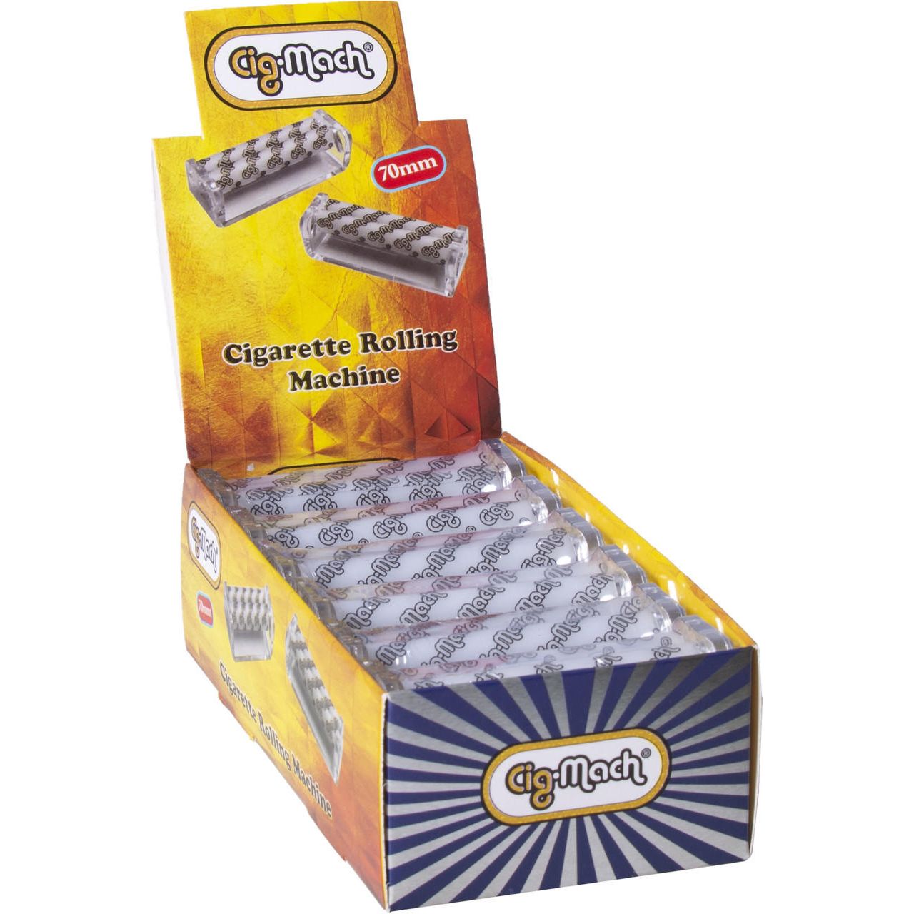 CigMach Rolling Machine Display - Assorted Sizes - 12ct