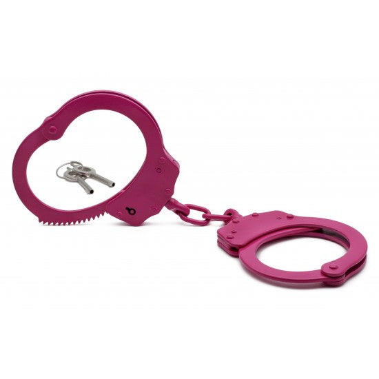 Double Locked Chained Handcuffs - Pink