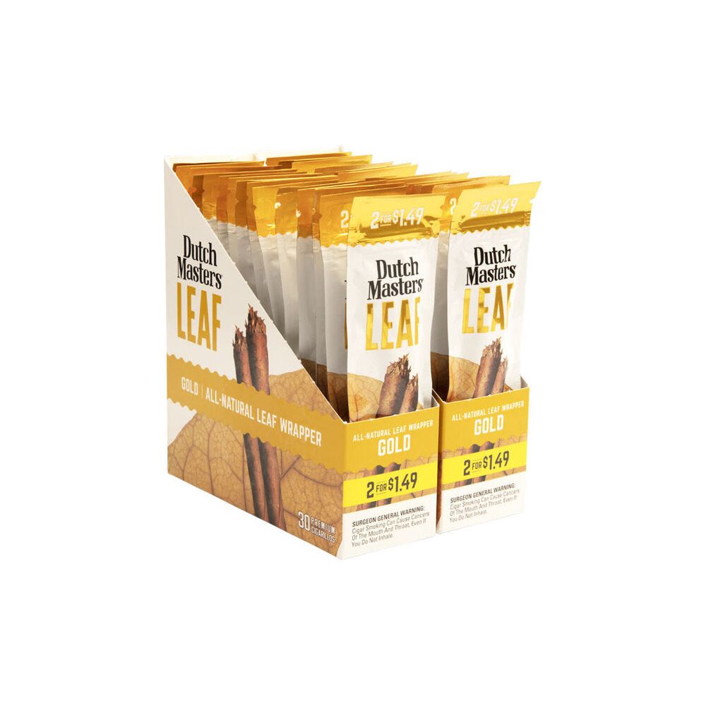 Dutch - Leaf Wraps - Gold (2/$1.49) - 2pk - 30ct [ 2268A ]