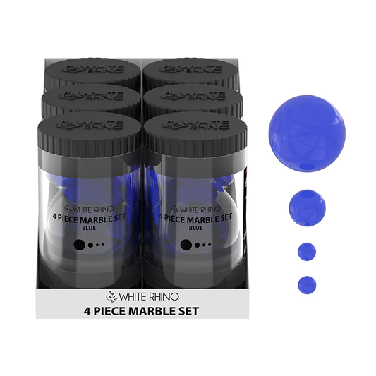 White Rhino - Slurper - 6ct - 4-Piece Marble Set - Assorted Colors