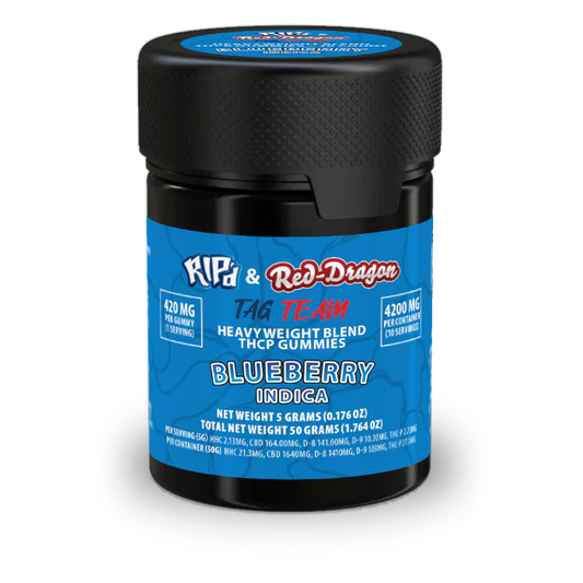 Rip'd & Red Dragon THC-P Gummies Blueberry - 10Ct