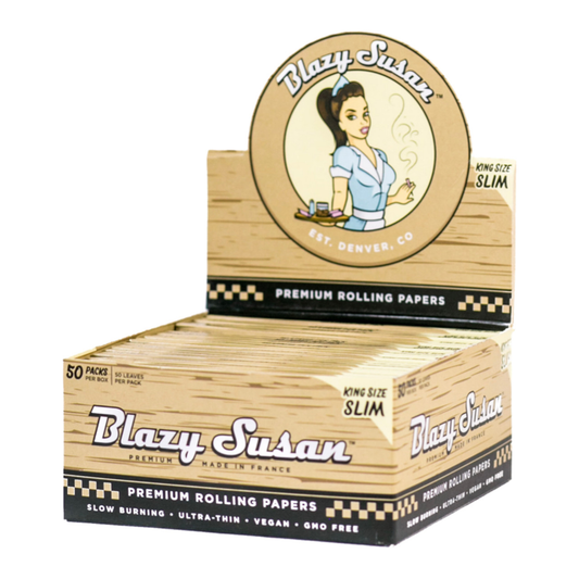 Blazy Susan - Papers - Unbleached - Ultra Thin King Slim - 50ct +