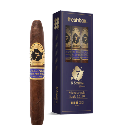 El Septimo Michelangelo Eagle 5.5x50 FreshBox Cigars - 3pk - 6ct