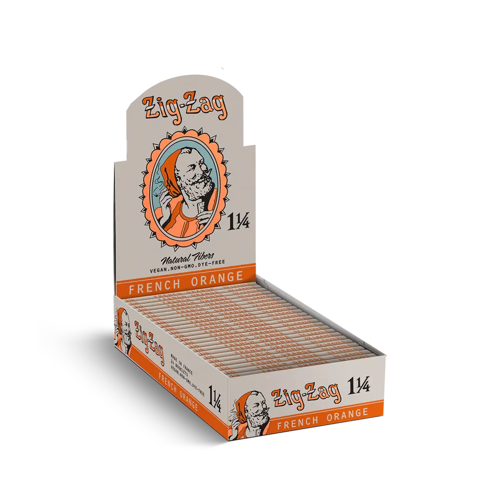 Zig Zag Papers - Vintage French Orange 1 1/4 - 32pk - 24ct