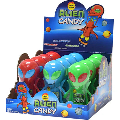 Alien Twist-N-Lik Candy - 12ct