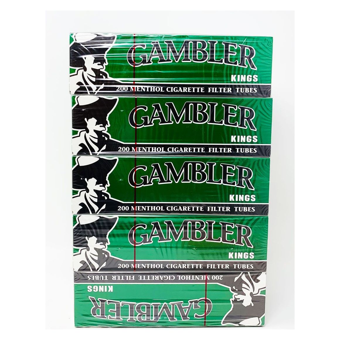 Gambler - Cig Tubes - King - Menthol ($2.99) - 200pk - 5ct